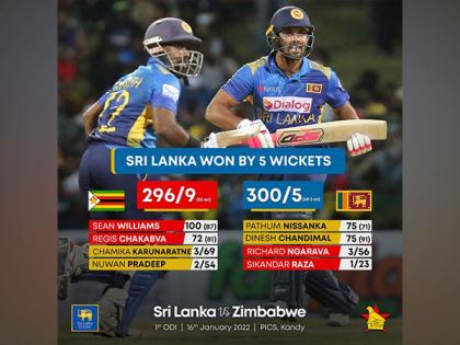 Chandimal, Nissanka's fifties help Sri Lanka beat Zimbabwe in 1st ODI | Chandimal, Nissanka's fifties help Sri Lanka beat Zimbabwe in 1st ODI