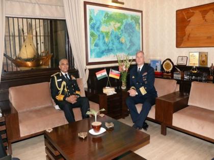 Indian, German Navy Chiefs discuss ways to boost cooperation | Indian, German Navy Chiefs discuss ways to boost cooperation Indian, German Navy Chiefs discuss ways to boost cooperation | Indian, German Navy Chiefs discuss ways to boost cooperation