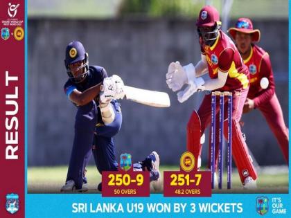 U-19 World Cup: Sri Lanka clinch quarterfinals spot after dramatic victory over West Indies | U-19 World Cup: Sri Lanka clinch quarterfinals spot after dramatic victory over West Indies