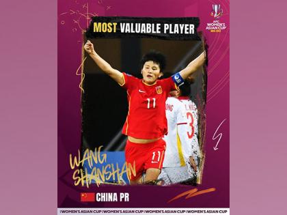 AFC Women's Asian Cup: China's Wang Shanshan named tournament's MVP, Zhu Yu picked as best goalkeeper | AFC Women's Asian Cup: China's Wang Shanshan named tournament's MVP, Zhu Yu picked as best goalkeeper