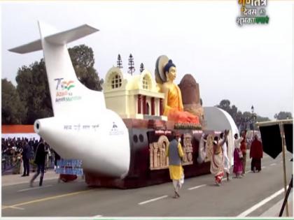 73rd Republic Day: Ministry of Civil Aviation's tableau showcases regional connectivity scheme 'UDAN' | 73rd Republic Day: Ministry of Civil Aviation's tableau showcases regional connectivity scheme 'UDAN'