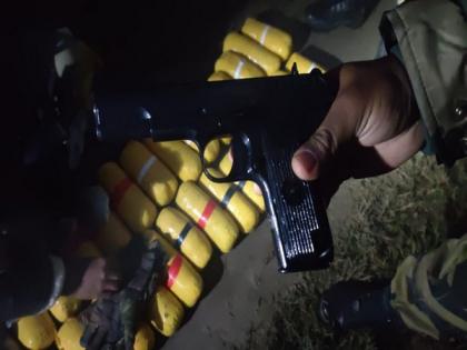 BSF constable injured in encounter with smugglers in Punjab's Gurdaspur; huge cache of drugs, arms seized | BSF constable injured in encounter with smugglers in Punjab's Gurdaspur; huge cache of drugs, arms seized