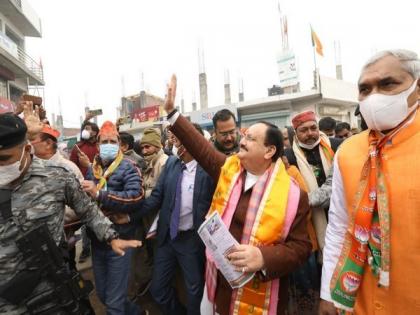 UP Assembly polls: JP Nadda holds door-to-door campaign in Bareilly | UP Assembly polls: JP Nadda holds door-to-door campaign in Bareilly