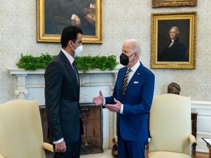 Biden meets Emir of Qatar, discusses security in Gulf region | Biden meets Emir of Qatar, discusses security in Gulf region