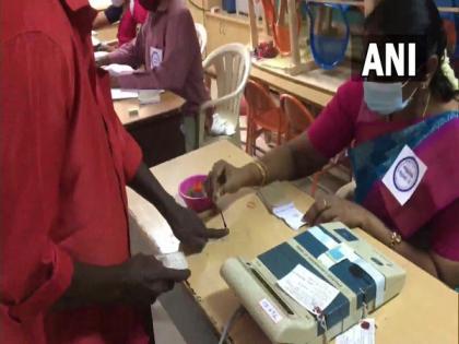 Repolling for Tamil Nadu urban local body polls underway in five wards of Madurai's Thirumangalam | Repolling for Tamil Nadu urban local body polls underway in five wards of Madurai's Thirumangalam