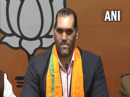 WWE wrestler, actor 'The Great Khali' joins BJP | WWE wrestler, actor 'The Great Khali' joins BJP