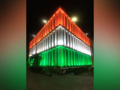 Delhi: Danish embassy illuminated in tricolour to celebrate 'Azadi ka Amrit Mahotsav' | Delhi: Danish embassy illuminated in tricolour to celebrate 'Azadi ka Amrit Mahotsav'