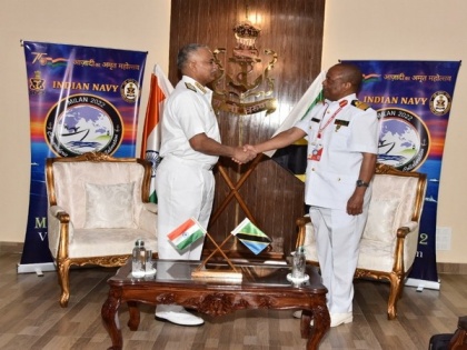 Chief of Navy Staff Admiral Hari Kumar meets Navy Commander of Tanzania | Chief of Navy Staff Admiral Hari Kumar meets Navy Commander of Tanzania