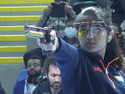 ISSF World Cup: Women's 25m pistol team win India's third gold in Cairo | ISSF World Cup: Women's 25m pistol team win India's third gold in Cairo