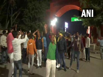 After Akhilesh Yadav's EVMs tampering allegations, SP workers stage protest outside EVM strong room in Varanasi | After Akhilesh Yadav's EVMs tampering allegations, SP workers stage protest outside EVM strong room in Varanasi