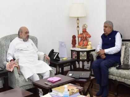 WB Governor Jagdeep Dhankhar meets Amit Shah in Delhi amid row over Birbhum violence | WB Governor Jagdeep Dhankhar meets Amit Shah in Delhi amid row over Birbhum violence