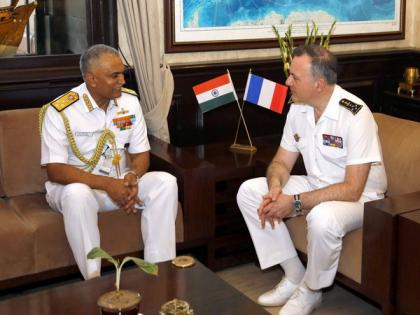 Navy Chief Hari Kumar interacts with French Counterpart, discusses maritime cooperation in Indo-Pacific | Navy Chief Hari Kumar interacts with French Counterpart, discusses maritime cooperation in Indo-Pacific