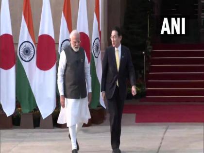 PM Modi meets his Japanese counterpart Fumio Kishida in Delhi | PM Modi meets his Japanese counterpart Fumio Kishida in Delhi