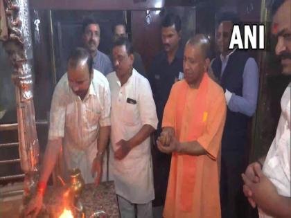UP CM Adityanath offers prayers at Kaal Bhairav temple in Varanasi | UP CM Adityanath offers prayers at Kaal Bhairav temple in Varanasi