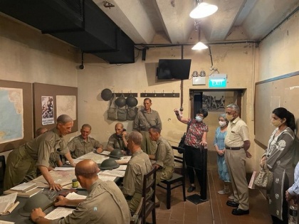 Army Chief Gen Naravane visits Battle Box Bunker at Fort Canning in Singapore | Army Chief Gen Naravane visits Battle Box Bunker at Fort Canning in Singapore