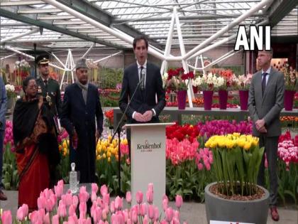 President Kovind, his wife Savita visit Keukenhof Tulip Garden in Netherlands | President Kovind, his wife Savita visit Keukenhof Tulip Garden in Netherlands