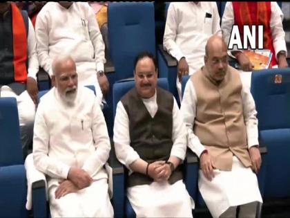 Delhi: BJP Parliamentary party meeting commences at Ambedkar International Centre | Delhi: BJP Parliamentary party meeting commences at Ambedkar International Centre