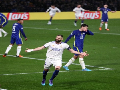UEFA Champions League: Karim Benzema's hat-trick powers Real Madrid to 3-1 win against Chelsea | UEFA Champions League: Karim Benzema's hat-trick powers Real Madrid to 3-1 win against Chelsea
