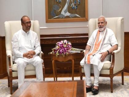 Manipur CM meets PM Modi, discusses panoply of issues crucial to state's peace, development | Manipur CM meets PM Modi, discusses panoply of issues crucial to state's peace, development