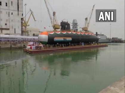 Mumbai: MDL launches Vagsheer, the last Scorpene Submarine of Project-75 | Mumbai: MDL launches Vagsheer, the last Scorpene Submarine of Project-75