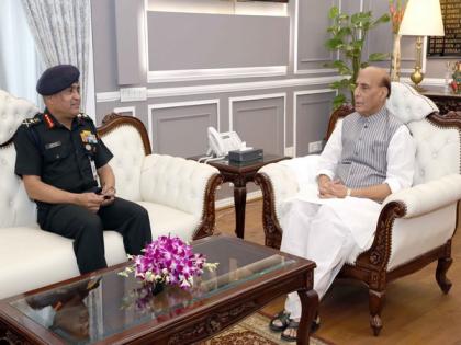 CoAS Gen Manoj Pande calls on Rajnath Singh | CoAS Gen Manoj Pande calls on Rajnath Singh