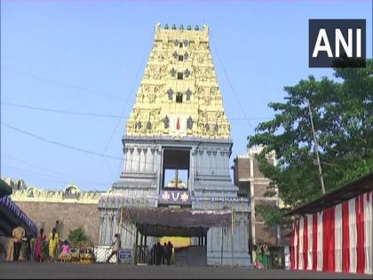 AP: Authorities deploy heavy security at Simhachalam Temple for 'Chandanotsavam' festival | AP: Authorities deploy heavy security at Simhachalam Temple for 'Chandanotsavam' festival