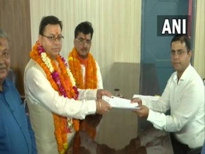 Uttarakhand CM Dhami files his nomination for Champawat assembly by-polls | Uttarakhand CM Dhami files his nomination for Champawat assembly by-polls