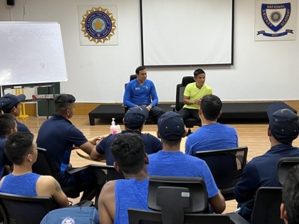 India football captain Sunil Chhetri interacts with northeast, plate group cricketers at NCA | India football captain Sunil Chhetri interacts with northeast, plate group cricketers at NCA