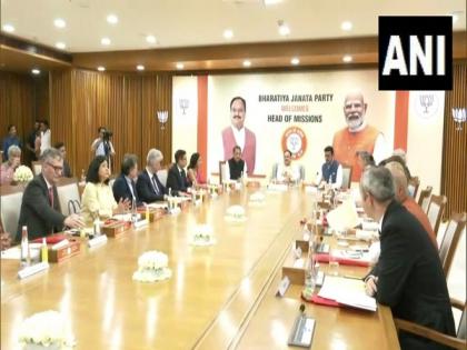 Heads of Missions from 13 countries interact with BJP chief JP Nadda | Heads of Missions from 13 countries interact with BJP chief JP Nadda