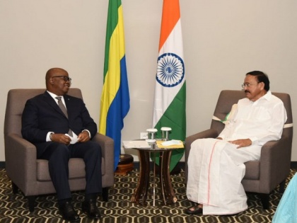 Vice President Naidu meets Gabon Foreign Minister | Vice President Naidu meets Gabon Foreign Minister