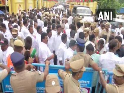 Chennai: AIADMK supporters gathered outside Venkatachalapathy Palace ahead of Council meeting | Chennai: AIADMK supporters gathered outside Venkatachalapathy Palace ahead of Council meeting Chennai: AIADMK supporters gathered outside Venkatachalapathy Palace ahead of Council meeting | Chennai: AIADMK supporters gathered outside Venkatachalapathy Palace ahead of Council meeting