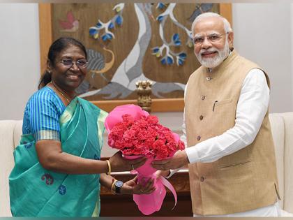 PM Modi meets NDA Presidential candidate Murmu, says nomination lauded by all | PM Modi meets NDA Presidential candidate Murmu, says nomination lauded by all