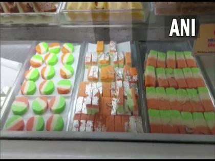 Har Ghar Tiranga campaign: Tricolour sweets in Vadodara market | Har Ghar Tiranga campaign: Tricolour sweets in Vadodara market