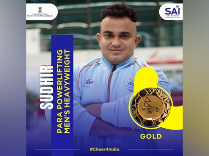 CWG 2022: Para-powerlifter Sudhir clinches historic gold medal in Men's Heavyweight final | CWG 2022: Para-powerlifter Sudhir clinches historic gold medal in Men's Heavyweight final