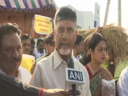 Andhra: TDP stages protest against state govt demanding fair MSP for farmers | Andhra: TDP stages protest against state govt demanding fair MSP for farmers