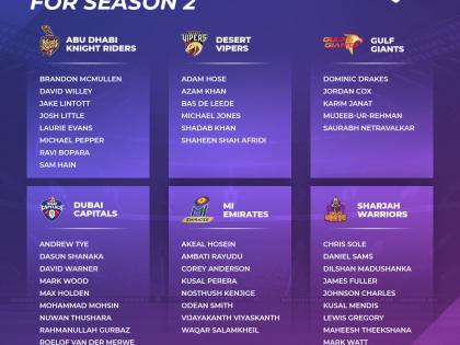 Warner, Wood, Shadab, Willey, Mujeeb, Anderson, Rayudu and Guptill picked for ILT20 Season 2 | Warner, Wood, Shadab, Willey, Mujeeb, Anderson, Rayudu and Guptill picked for ILT20 Season 2