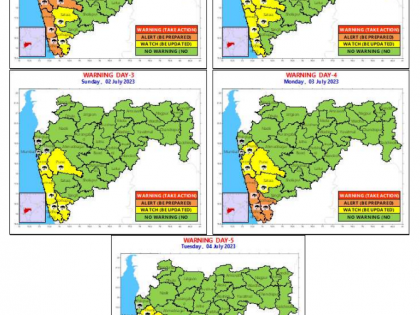 Heavy rains in coastal Maharashtra for next five days, predicts IMD | Heavy rains in coastal Maharashtra for next five days, predicts IMD