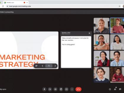 Users can now see speaker notes while co-presenting Google Slides in Meet | Users can now see speaker notes while co-presenting Google Slides in Meet Users can now see speaker notes while co-presenting Google Slides in Meet | Users can now see speaker notes while co-presenting Google Slides in Meet