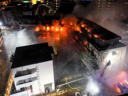 3 hurt, 39 apartments destroyed in German residential complex fire | 3 hurt, 39 apartments destroyed in German residential complex fire