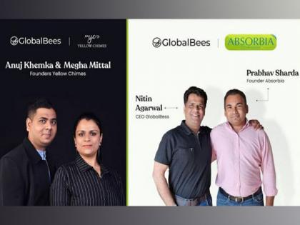 GlobalBees announces investments in Yellow Chimes and Absorbia | GlobalBees announces investments in Yellow Chimes and Absorbia GlobalBees announces investments in Yellow Chimes and Absorbia | GlobalBees announces investments in Yellow Chimes and Absorbia
