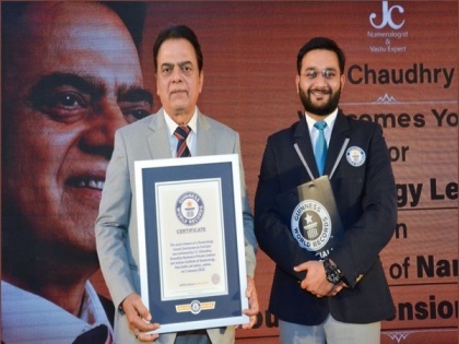 JC Chaudhry achieves the First Guinness World Record on Numerology, first of 2022 | JC Chaudhry achieves the First Guinness World Record on Numerology, first of 2022