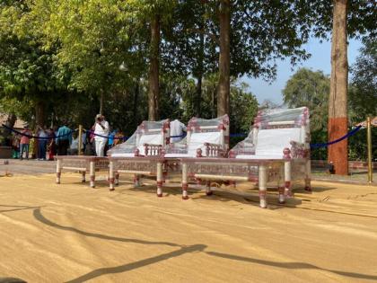 Sabarmati Ashram prepares for Trump and Mela's visit | Sabarmati Ashram prepares for Trump and Mela's visit Sabarmati Ashram prepares for Trump and Mela's visit | Sabarmati Ashram prepares for Trump and Mela's visit