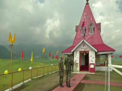 J-K: Army with support from locals renovates famous Shiv Temple in Gulmarg | J-K: Army with support from locals renovates famous Shiv Temple in Gulmarg
