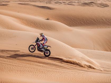 Hero Motosports Team Rally riders impress with stage result at Abu Dhabi Desert Challenge | Hero Motosports Team Rally riders impress with stage result at Abu Dhabi Desert Challenge