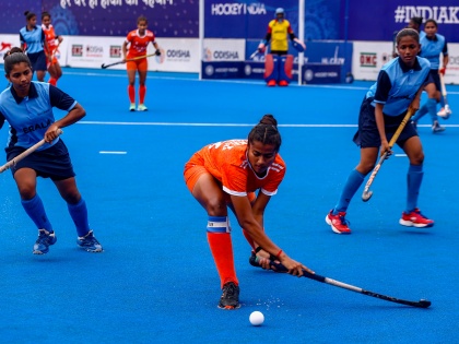 Jr women's hockey nationals: Maharashtra, Puducherry win league matches | Jr women's hockey nationals: Maharashtra, Puducherry win league matches