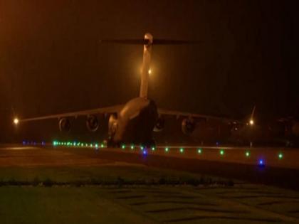 IAF's C-17 Globemaster departs for Iran from Hindon Air Force Station | IAF's C-17 Globemaster departs for Iran from Hindon Air Force Station IAF's C-17 Globemaster departs for Iran from Hindon Air Force Station | IAF's C-17 Globemaster departs for Iran from Hindon Air Force Station
