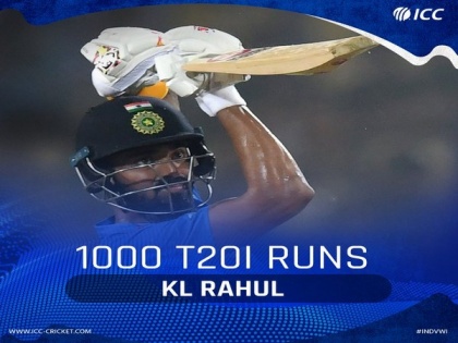 Rahul completes 1,000 T20I runs, becomes joint third-fastest to reach the feat | Rahul completes 1,000 T20I runs, becomes joint third-fastest to reach the feat