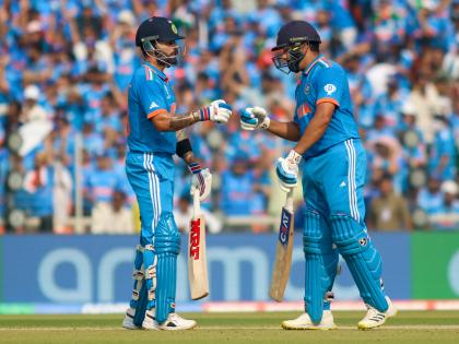 Men's ODI WC: Kohli overtakes Ponting in list of most runs in ODI WCs; Rohit scores most runs as captain in single edition | Men's ODI WC: Kohli overtakes Ponting in list of most runs in ODI WCs; Rohit scores most runs as captain in single edition