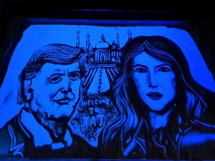 Odisha sand animator creates art piece featuring Trump and Melania at Taj | Odisha sand animator creates art piece featuring Trump and Melania at Taj Odisha sand animator creates art piece featuring Trump and Melania at Taj | Odisha sand animator creates art piece featuring Trump and Melania at Taj