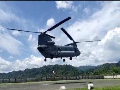 IAF inducts its American Chinook heavy-lift choppers in Assam for operations near China border | IAF inducts its American Chinook heavy-lift choppers in Assam for operations near China border IAF inducts its American Chinook heavy-lift choppers in Assam for operations near China border | IAF inducts its American Chinook heavy-lift choppers in Assam for operations near China border